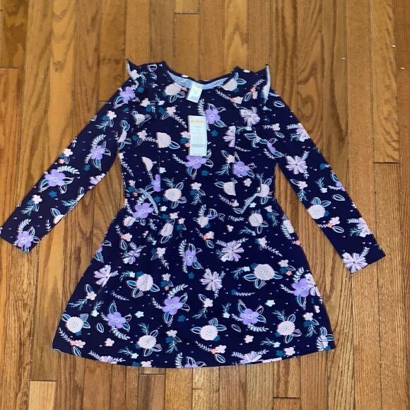 NWT Medium size 7/8 Gymboree long sleeve floral dress - Picture 1 of 4